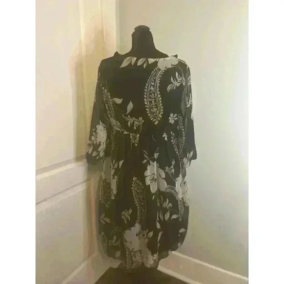 Capsule Women’s 10 Black Floral Empire Waist Knee Length‎ Sheath Dress - Picture 2 of 11